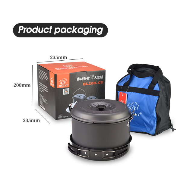 Anodized Camping Camping Cookware Set 
