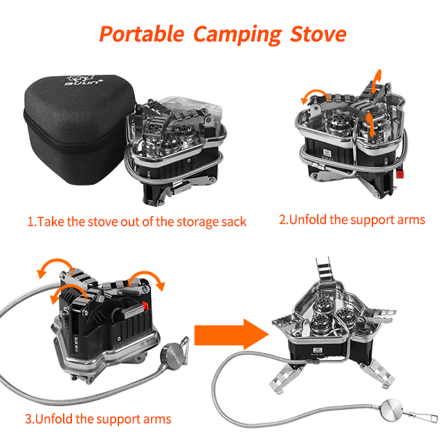 Mini Portable And Floding Camping Gas Stove for Hiing 