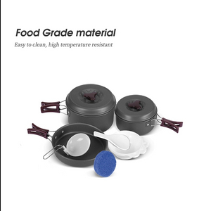 For Car Non Stick Ultralight Camping Cookware Set